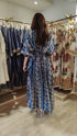 Blue Kaftan With Belt