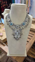 Silver Turquoise Statement Necklace