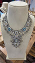 Silver Turquoise Statement Necklace