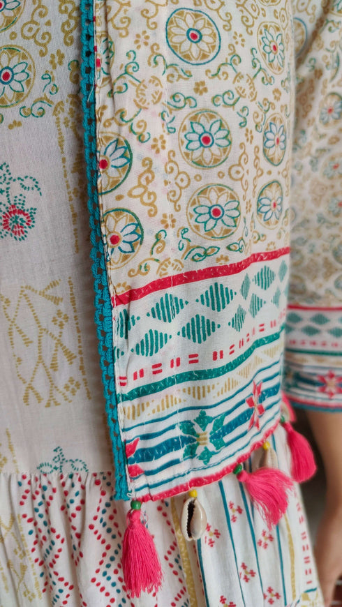 White Dress With Shrug