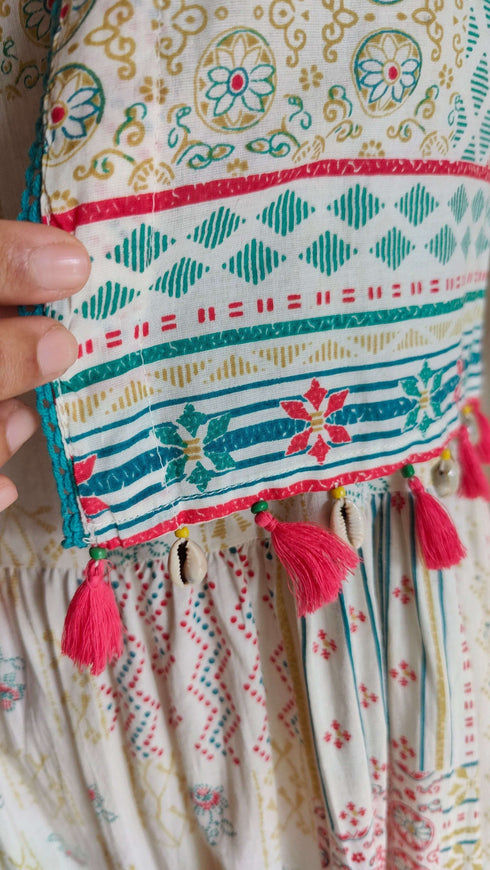 White Dress With Shrug