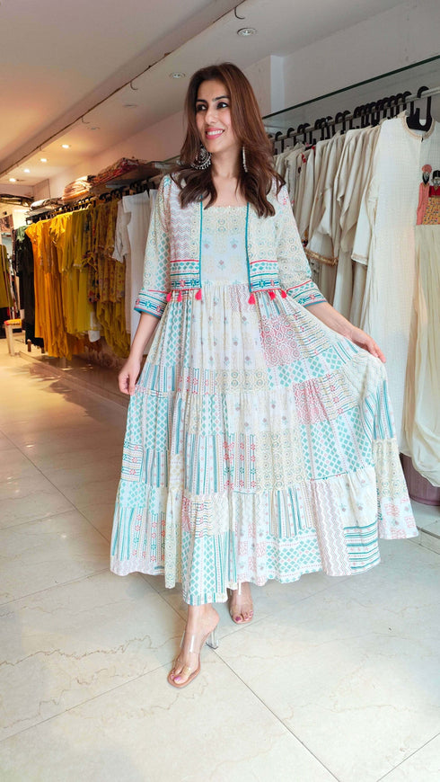 White Dress With Shrug