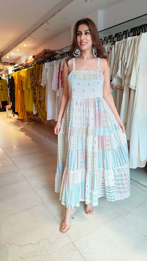 White Dress With Shrug