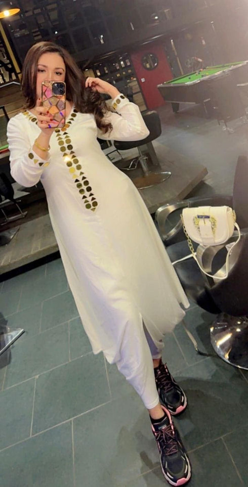 White Gold Dress