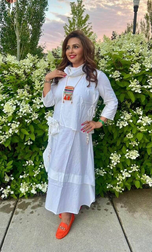 White Pocket Dress