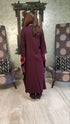 Wine Purple Drape Kaftan Set