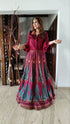 Wine Purple Shirt Lehenga Set