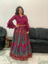 Wine Purple Shirt Lehenga Set