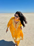 Yellow Anarkali Dhoti Set