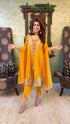 Yellow Anarkali Dhoti Set