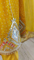 Yellow Anarkali Dhoti Set