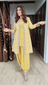 Yellow Dhoti Jacket Set