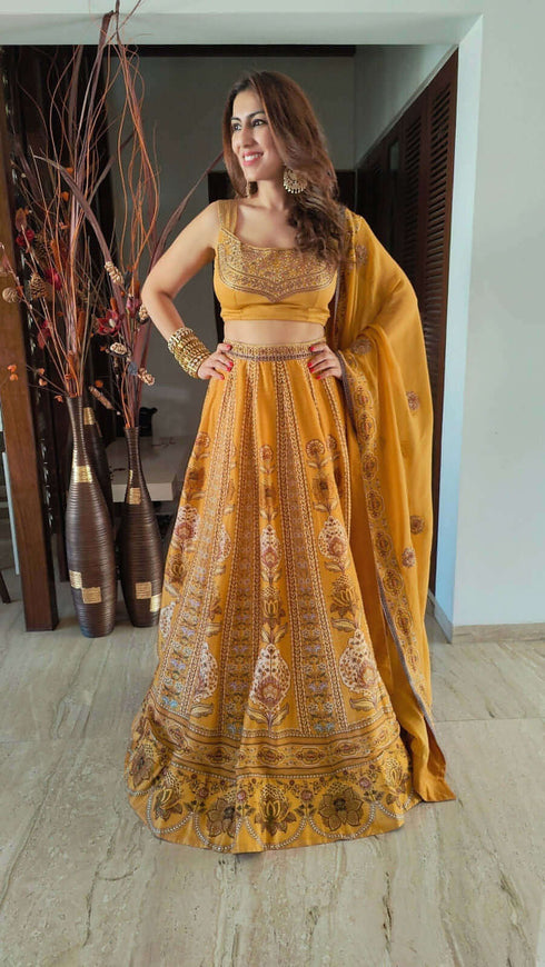 Yellow Lehenga Set