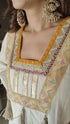 Yellow Off White Kurta Set