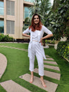 All White Blazer Set
