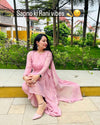 Baby Pink Drape Dress - view 8