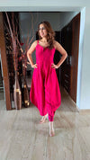 Beetroot Pink Jumpsuit with Jacket