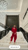 Beetroot Pink Jumpsuit with Jacket