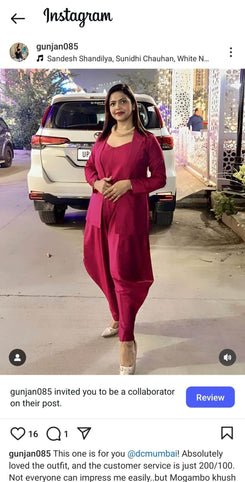 Beetroot Pink Jumpsuit with Jacket