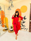 Beetroot Pink Jumpsuit with Jacket