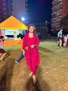 Beetroot Pink Jumpsuit with Jacket