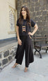 Black 3 Piece Coord Set - Neckpiece included