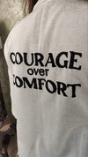 Black Dhoti Drape Pant With Courage Over Comfort Shirt - view 4