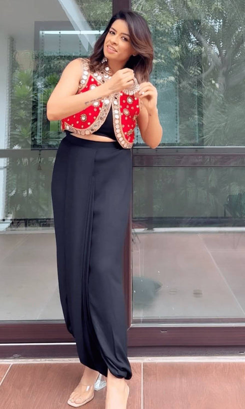 Black Dhoti - Only Bottom