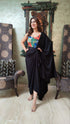 Black Drape Skirt - Top Not Included