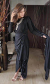 Black Drape Skirt - Top Not Included