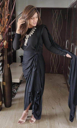 Black Drape Skirt - Top Not Included