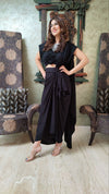 Black Drape Skirt - Top Not Included