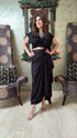 Black Drape Skirt - Top Not Included