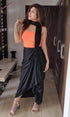 Black Drape Skirt - Top Not Included