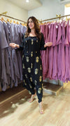Black Gold Jumpsuit with Jacket - view 2