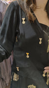 Black Gold Jumpsuit with Jacket - view 4