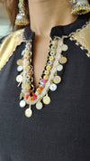 Black Gota Work Kurta Set - view 6