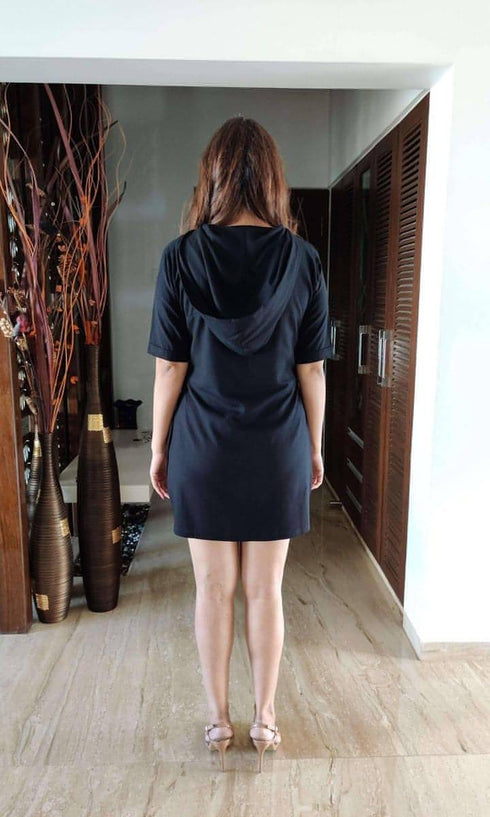 Black Hoodie Dress