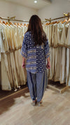 Blue Beige Kurta Pant Set - view 6