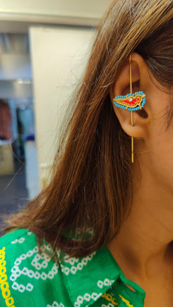 Blue Bird Ear Cuff - view 4