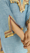 Blue Coord Set with Coin Tassels - view 6