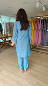 Blue Coord Set with Coin Tassels - view 8