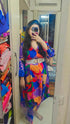 Blue Dhoti Jumpsuit with Zipper