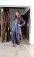 Blue Diamond Dhoti Skirt Dress