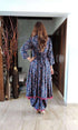 Blue Diamond Dhoti Skirt Dress