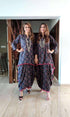 Blue Diamond Dhoti Skirt Dress