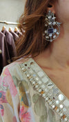 Blue Stone Oxidize Earrings - view 13