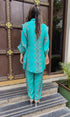 Blue Zig Zag Coord Set