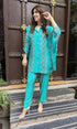Blue Zig Zag Coord Set