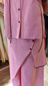Blush Pink Flap Pant Ribbon Coord Set - view 11